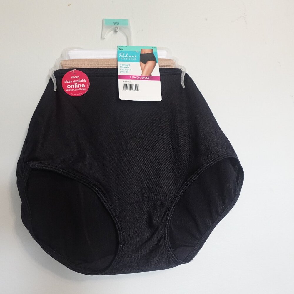 Vanity Fair Radiant 3 pack brief Comfort stretch‎  sz Small New w/tags